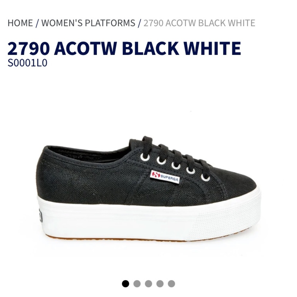 Black platform supergas 7.5 lightly worn